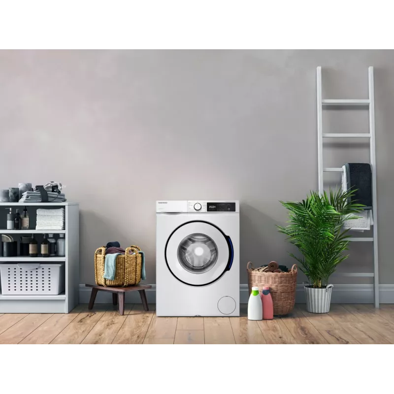 Daewoo WM-FB8514W1A-DE veļas mazgājamā mašīna Priekšējā ielāde 8 kg 1400 apgr./min Balta
