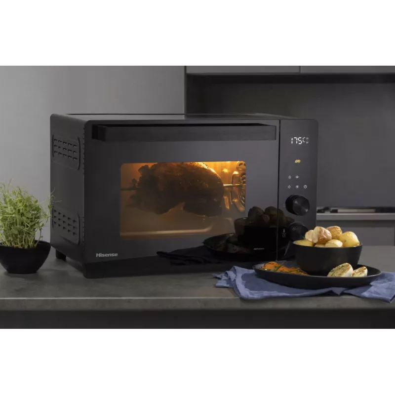 Mikroviļņu krāsns Hisense HOM30AF, 30L, 1800W, brīvstāvoša, melna