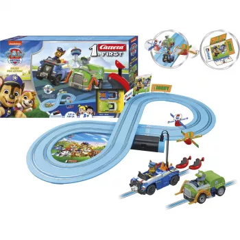 CARRERA FIRST Paw Patrol - Ready for Action bērnu slota automašīnu komplekts