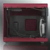 RAIJINTEK METIS PLUS Mini Tornis PC korpuss Sarkans — Mini-ITX, 1x 3.5 collu slots, 4x 2.5 collu sloti, 120 mm ventilatori