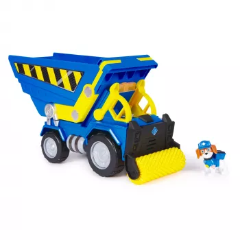 Rubble & Crew Bark Yard Deluxe Izgāztuve ar Gaismām, Skaņām un Vīlera Figūriņu, Būvniecības Transportlīdzeklis, Rotaļlieta Bērniem no 3 Gadiem