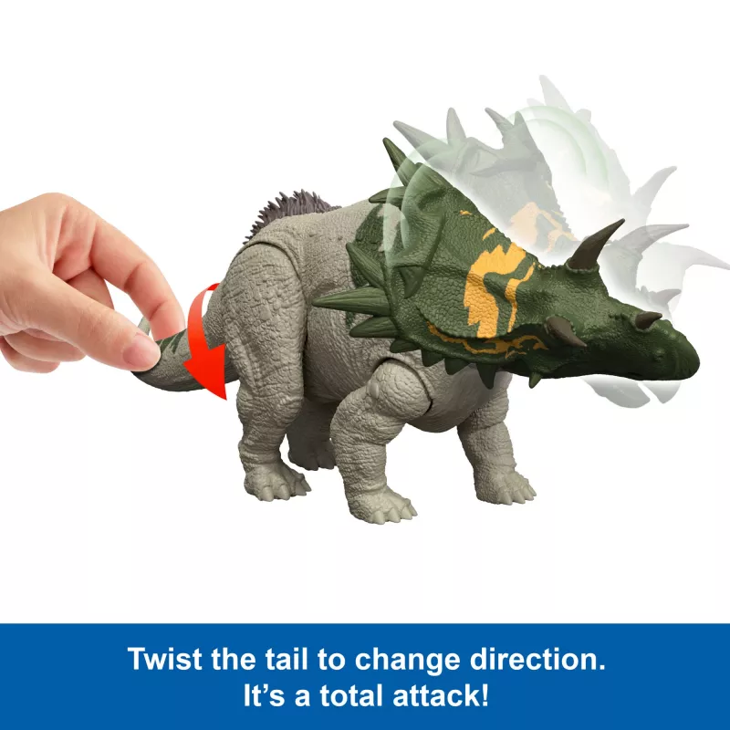 MATTEL Jurassic World Wild Roar Spiclypeus JGB89 — dinozaurs rotaļlieta