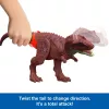 Jurassic World Rebirth Wild Roar Aucasaurus dinozauru rotaļlieta, astes vadīts uzbrukums, košana un skaņa