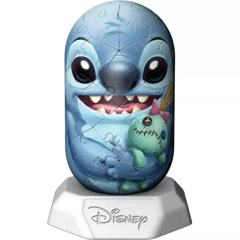 3D Puzle Ravensburger Disney Stitch Hylkies — figūra veidota kā Stitch