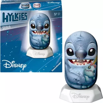 3D Puzle Ravensburger Disney Stitch Hylkies — figūra veidota kā Stitch