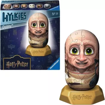 3D Puzle Ravensburger Hylkies Harry Potter Dobby, putuplasta saliekamie gabali, salikta figūriņa