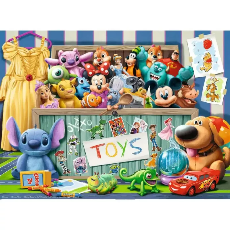 Bērnu puzle Ravensburger Disney Pixar Toy Collection — 100 gabali