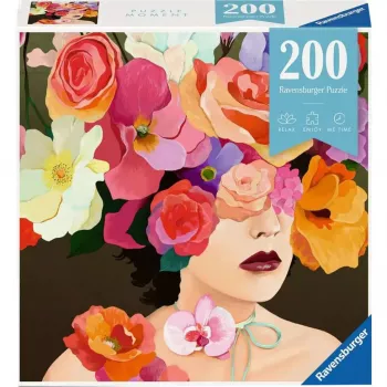 Puzle Ravensburger Puzzle Moment - Roze, 200 gabali, standarta kartona gabali