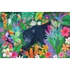 Puzle Ravensburger Panthers in the Blooming Jungle — 3000 gabalu, lielformāta atpūtas puzle