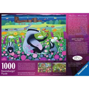 Puzle Ravensburger Meadow Friends 1000 gabali, pieaugušajiem/pusaudžiem, klasiskie savienojamie gabali
