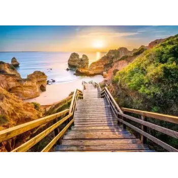 Puzle Ravensburger Stairway to Camilo Beach Portugāle, 1000 gab., 700 mm platums
