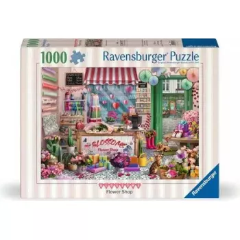 Puzle Ravensburger Blossoms Flower Shop 1000 gabali, 700 mm platums