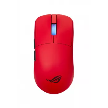 ASUS ROG Harpe II Ace RED spēļu pele, labā roka, RF bezvadu + Bluetooth + USB Type-A, optiskā, 42000 DPI