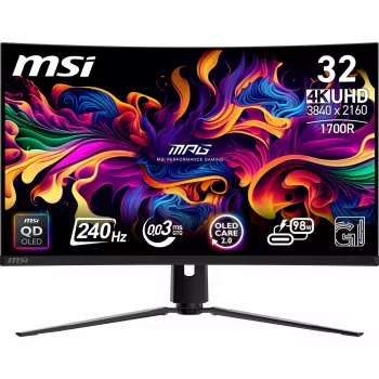 MSI MPG 321CURXDE QD-OLED datora monitors 80 cm (31,5 collas) 3840 x 2160 pikseļi 4K Ultra HD melns