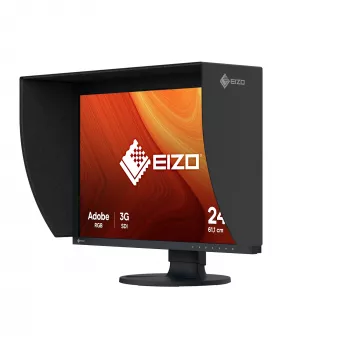 EIZO ColorEdge CG2400SV 24.1 collu (61.2 cm) WUXGA IPS LCD monitors 1920×1200, USB 3.2 centrmezgls, VESA, augstuma regulējams, melns