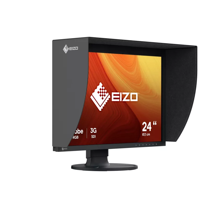 EIZO ColorEdge CG2400SV 24.1 collu (61.2 cm) WUXGA IPS LCD monitors 1920×1200, USB 3.2 centrmezgls, VESA, augstuma regulējams, melns