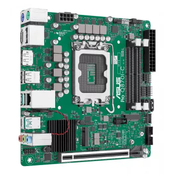 Mini ITX mātesplate ASUS PRO Q870I-C-CSM LGA 1851, Intel Q870, DDR5 SO-DIMM, 2 sloti, līdz 128 GB