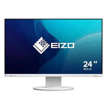 Datora monitors EIZO FlexScan EV2400R-WT — 23,8 collu (60,5 cm) Full HD IPS, 1920×1080, 5 ms, USB centrmezgls, skaļruņi, augstuma regulējams, VESA, balts