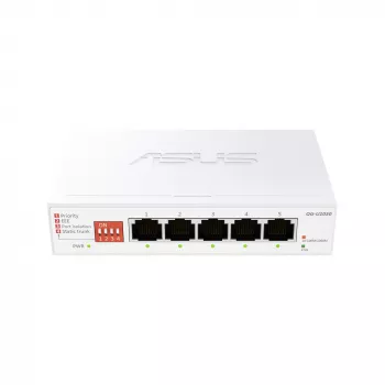 ASUS QG-U1050 Nepārvaldāms 2.5G Ethernet slēdzis (100/1000/2500) Balts