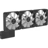APNX FP1-120 120 mm korpusa ventilatori 3 komplektā (melns)