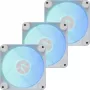 APNX FP1-R 120 mm korpusa ventilators 3 komplektā, reversā plūsma, balts