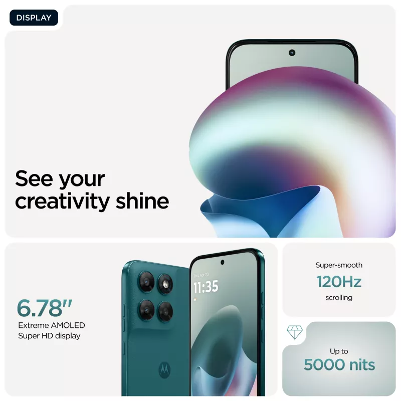 Motorola moto g77 17,3 cm (6,8 collu) hibrīds divu SIM Android 16.0 5G USB Type-C 8 GB 256 GB 5200 mAh Zaļš