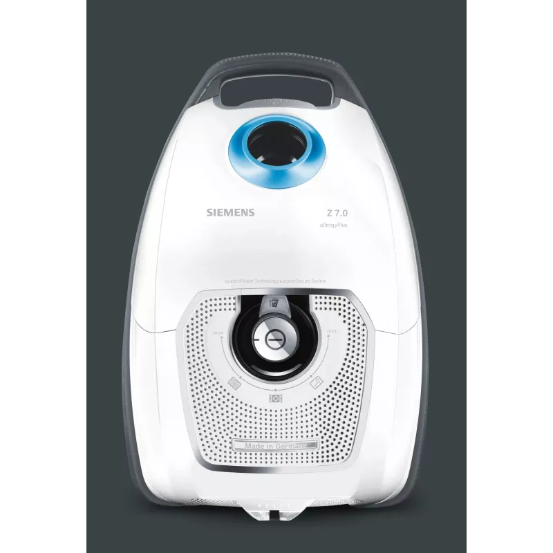 Siemens VSZ7442S putekļsūcējs, cilindrisks, sausā tīrīšana, 650 W, putekļu maisiņš
