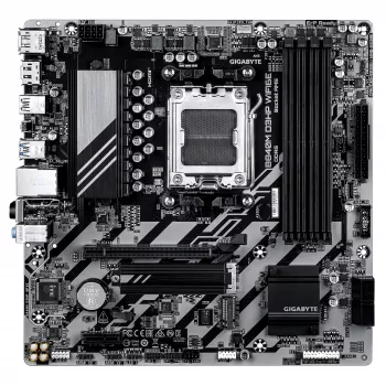 GIGABYTE B840M D3HP WIFI6E Micro ATX mātesplate — AMD Socket AM5, B840, 4x DDR5 līdz 8200MHz OC, 2x PCIe 4.0 M.2, Wi‑Fi 6E, 1GbE