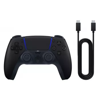 Spēļu kontrolieris Sony DualSense Melns — Bluetooth/USB, PS5 un PC, USB-C, iebūvēts Li-Ion akumulators