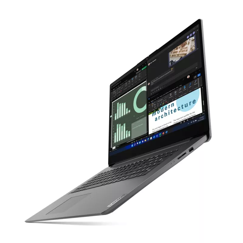 Lenovo V17 G4 IRU Intel® Core™ i3 i3-1315U Klēpjdators 43.9 cm (17.3 collu) Full HD 8 GB DDR4-SDRAM 512 GB SSD Wi-Fi 6 (802.11ax) Windows 11 Home Pelēks