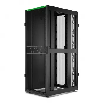 APC NetShelter SX Server Rack Gen 2, 42U, 1991H x 800W x 1070D mm, ar sānu paneļiem, melns