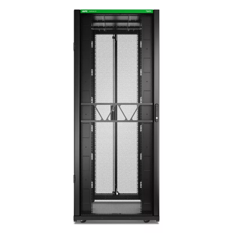 APC NetShelter SX Server Rack Gen 2, 42U, 1991H x 800W x 1200D mm, ar sāniem, Melns