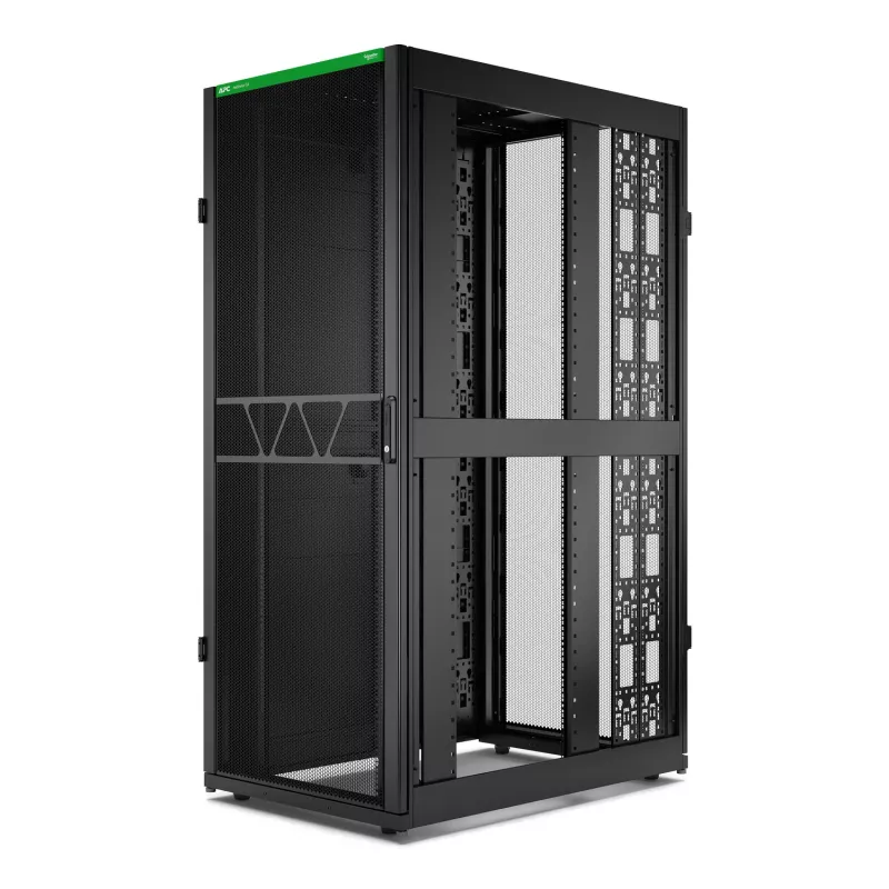 APC NetShelter SX Server Rack Gen 2, 42U, 1991H x 800W x 1200D mm, ar sāniem, Melns