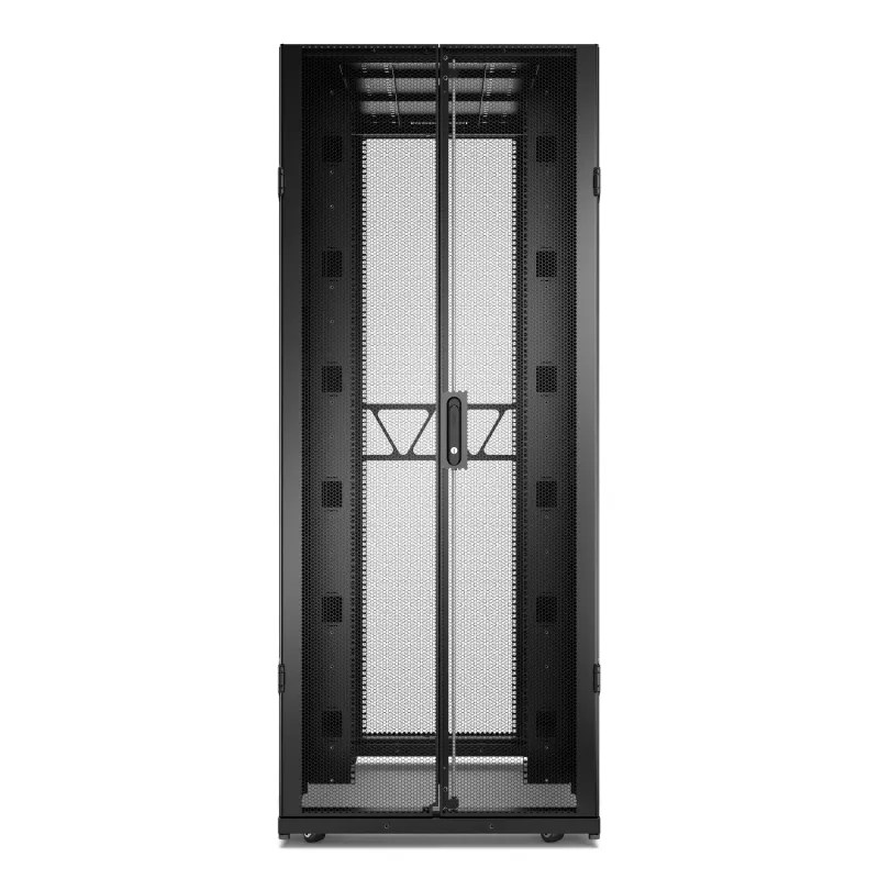 APC NetShelter SX Server Rack Gen 2, 42U, 1991H x 800W x 1200D mm, ar sāniem, Melns