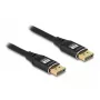 DeLOCK DisplayPort kabelis 8K 60 Hz 5 m Melns Metāls