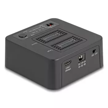 DeLOCK 64300 Dokošanas stacija USB 3.2 Gen 2 Type-C Melna SSD PCIe M.2