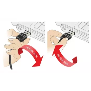 USB kabelis DeLOCK 1m USB 2.0 A - mini USB vīriešu/vīriešu