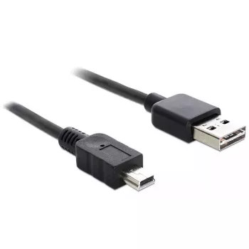 USB kabelis DeLOCK 1m USB 2.0 A - mini USB vīriešu/vīriešu