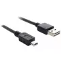 USB kabelis DeLOCK 1m USB 2.0 A - mini USB vīriešu/vīriešu