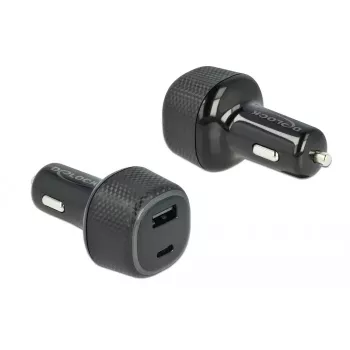 Auto lādētājs DeLOCK 64108 USB Type-C PD 3.0 un USB Type-A 63 W