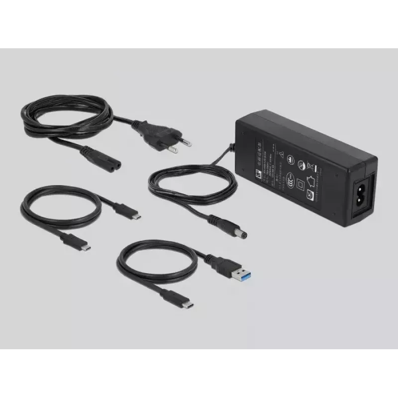Docking Station DeLOCK 64124 USB 3.2 Gen 2 Type-C Melns SSD M.2