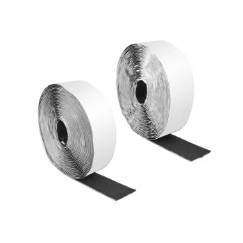 Pašlīmējošā līmlenta (āķa un cilpas tipa) DeLOCK 10 m x 50 mm melna