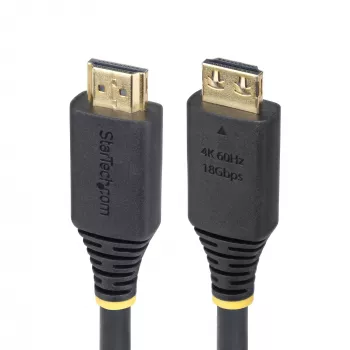 StarTech.com 50cm HDMI kabelis ar satverošiem savienotājiem, 4K 60Hz/1440p 144Hz, HDR10/HDCP 2.2/ARC, 18Gbps, UHD, TPE apvalks