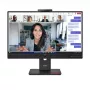 24 collu Lenovo ThinkVision T24-4v IPS LCD monitors, 1920×1080 Full HD, 6 ms, 250 cd/m², iebūvēti skaļruņi, USB centrmezgls, VESA, augstumā regulējams, melns