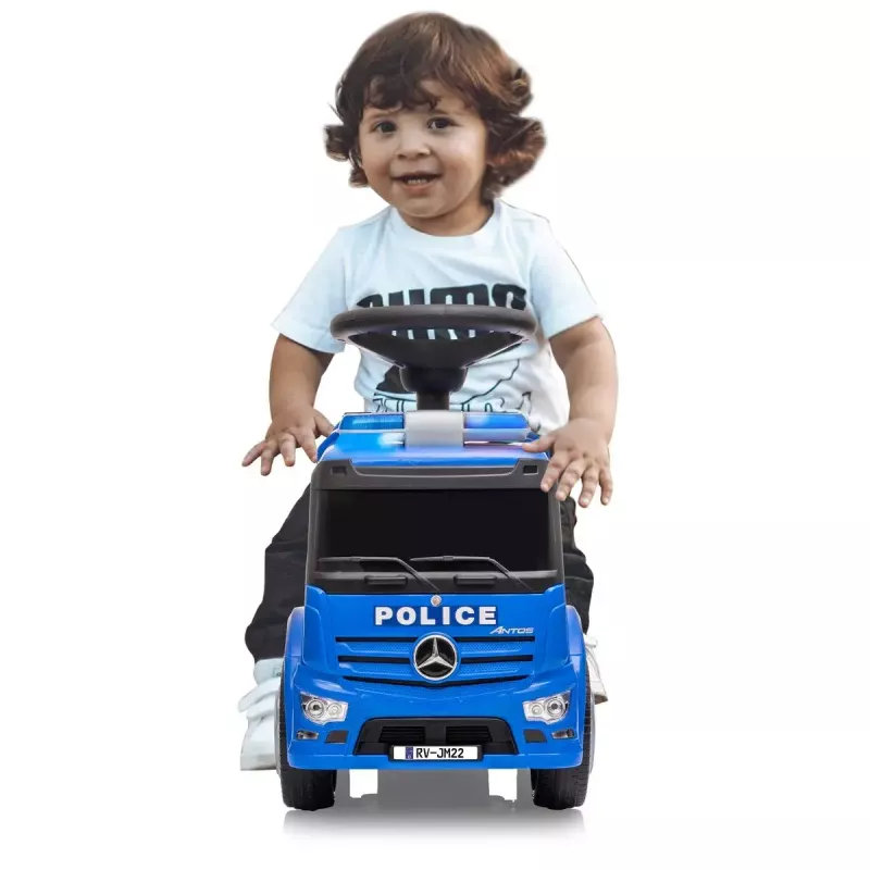 Braucamā mašīna Jamara Mercedes-Benz Antos Policija 4 riteņi ar gaismas efektiem