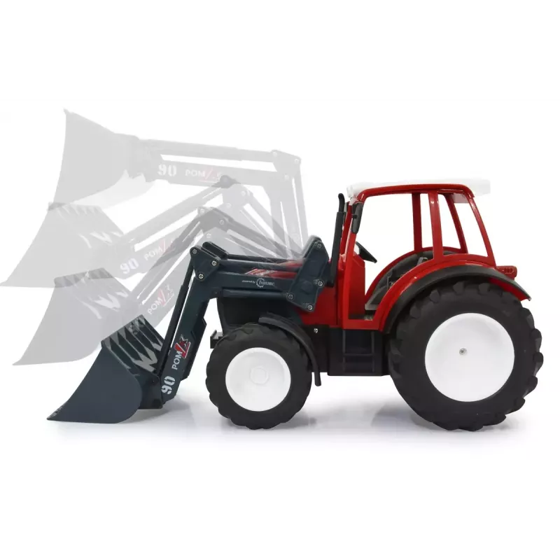 RC traktors Jamara Lindner Geotrac ar frontālo iekrāvēju 1:16