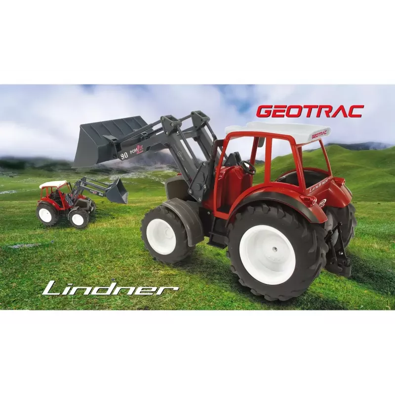 RC traktors Jamara Lindner Geotrac ar frontālo iekrāvēju 1:16