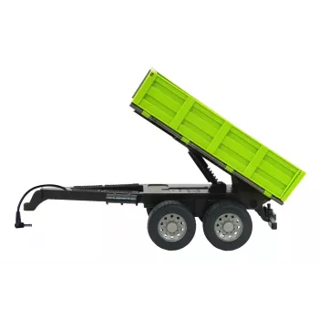 Jamara Tipper gaiši zaļa piekabe ar izgāzēju RC traktoram 1:16, melna/zaļa, 0.41 kg