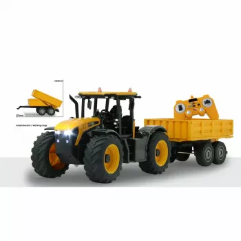 Traktors Jamara JCB Fastrac 1:24 ar elektrisko motoru un tālvadību bērniem