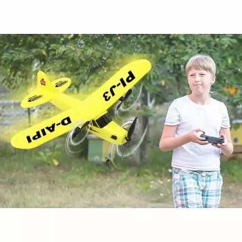Lidmodelis Jamara Piper J3-CUB ar elektromotoru 150 mAh 106 g
